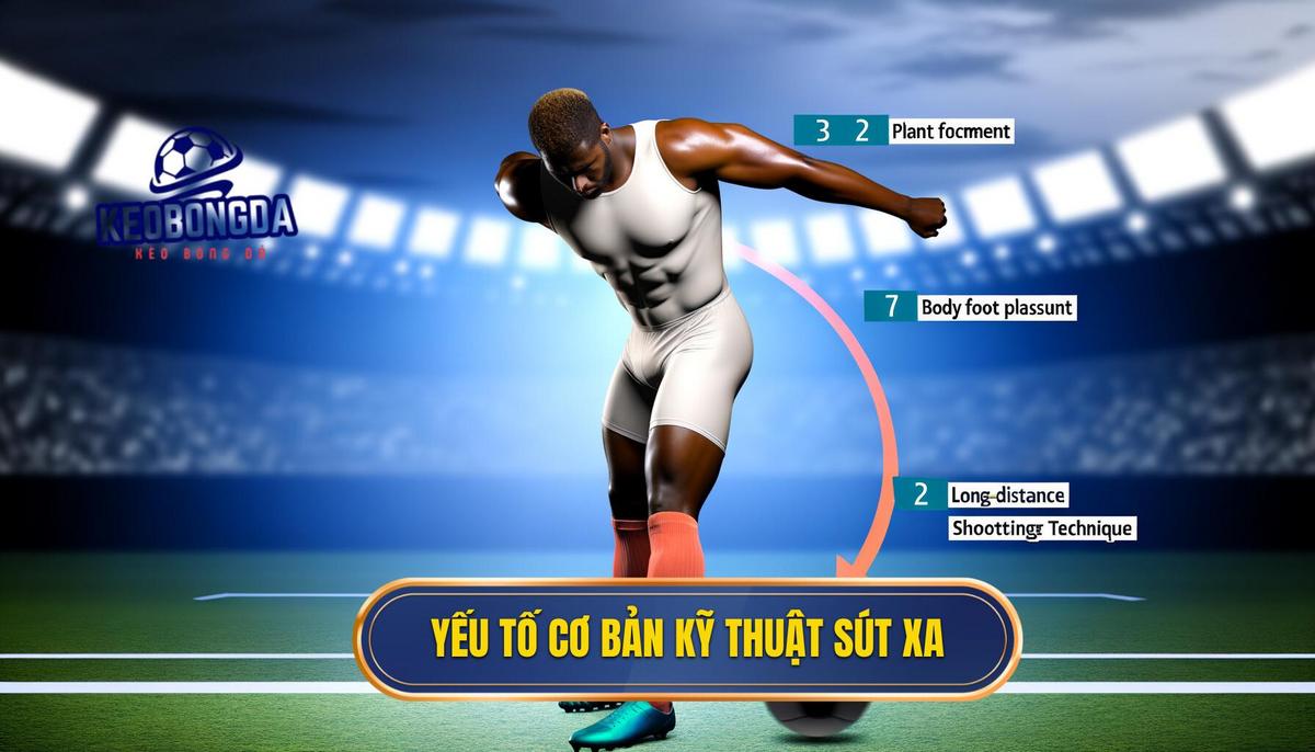 Các yếu tố cơ bản của kỹ thuật sút xa