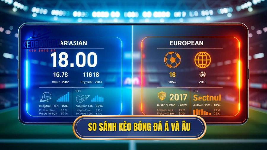 2. So sánh kèo bóng đá Á và Âu