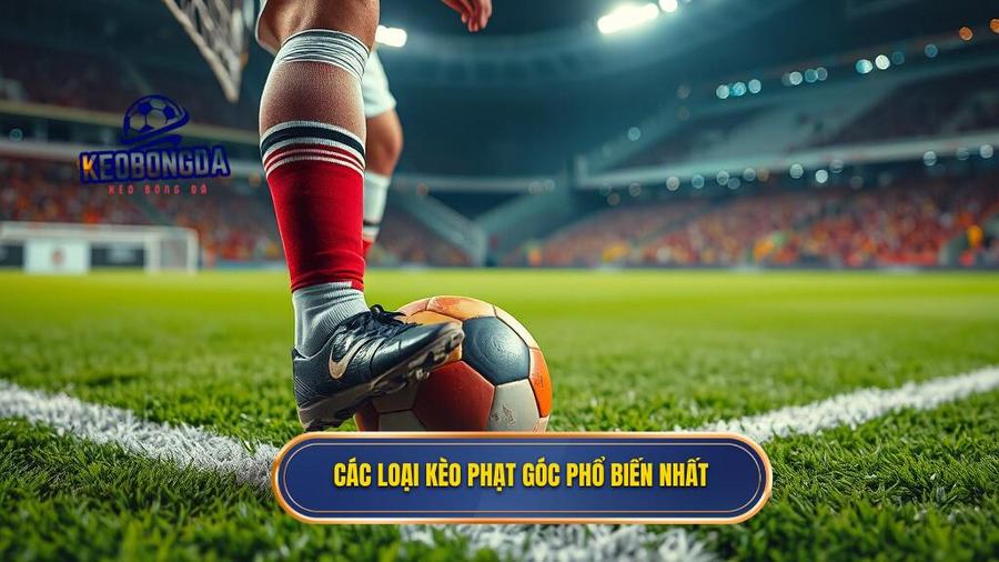 Các loại kèo phạt góc phổ biến nhất hiện nay