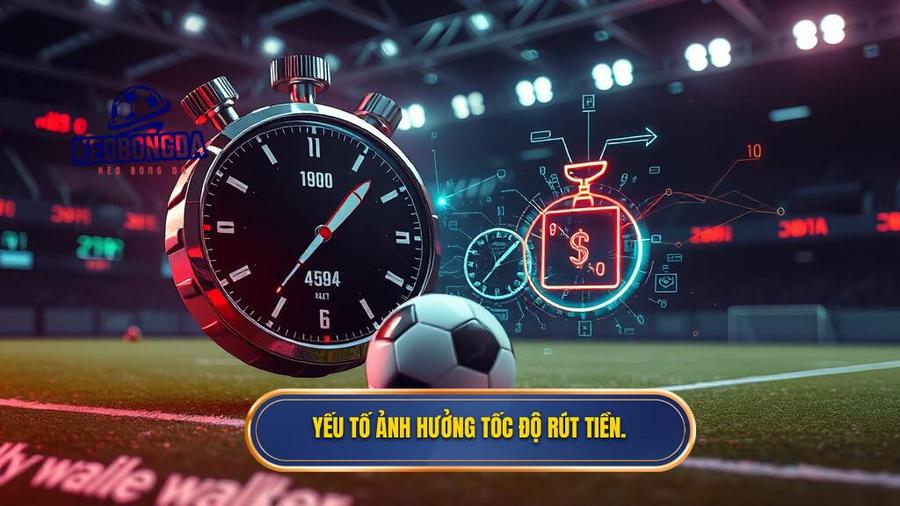 Các yếu tố quyết định tốc độ rút tiền khi chơi kèo bóng đá