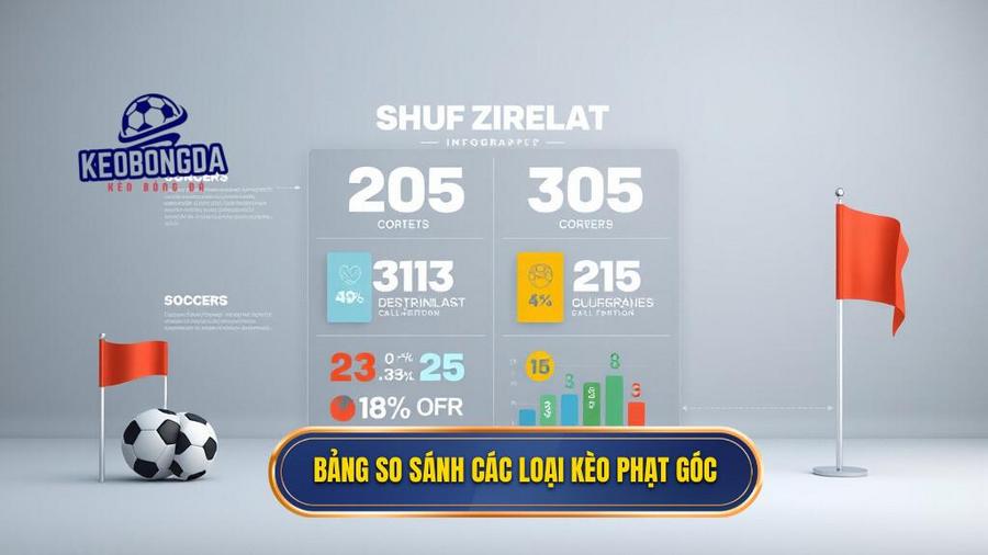Bảng so sánh đặc điểm các loại kèo phạt góc