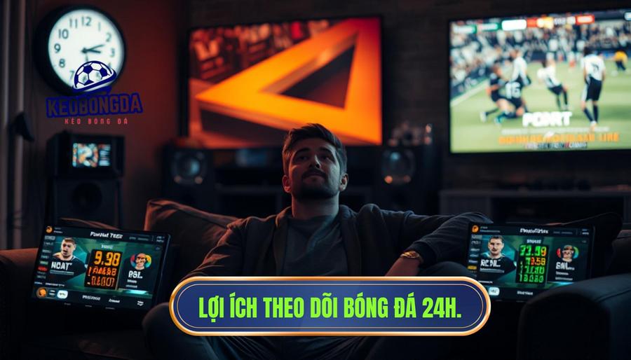 Lợi ích theo dõi bóng đá 24h